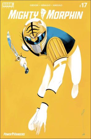 Mighty Morphin 17F published by Boom! with cover art by Helena Masellis