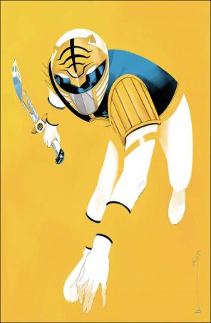 Mighty Morphin 17G published by Boom! with cover art by Helena Masellis