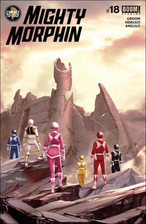Mighty Morphin 18A published by Boom! with cover art by InHyuk Lee