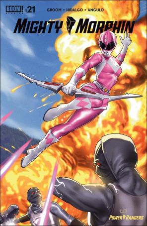 Mighty Morphin 21F published by Boom! with cover art by Taurin Clarke