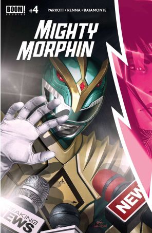 Mighty Morphin 4A published by Boom! with cover art by In-Hyuk Lee