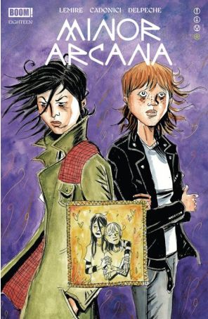 Minor Arcana 18A published by Boom! with cover art by Jeff Lemire