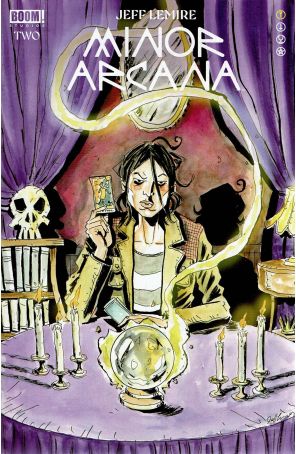 Minor Arcana 2A published by Boom! with cover art by Jeff Lemire