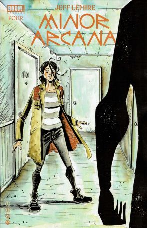 Minor Arcana 4A published by Boom! with cover art by Jeff Lemire
