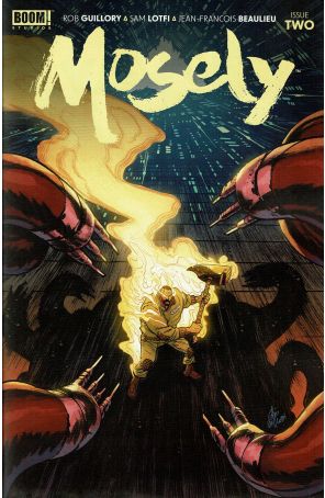 Mosely 2 published by Boom! with cover art by Sam Lotfi