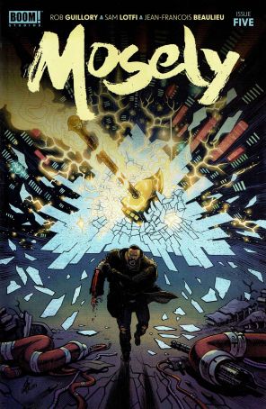 Mosely 5 published by Boom! with cover art by Sam Lotfi