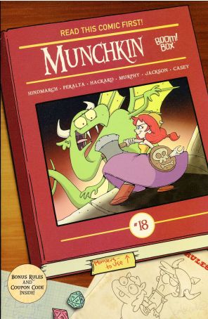 Munchkin 18 published by Boom! with cover art by Katie Cook