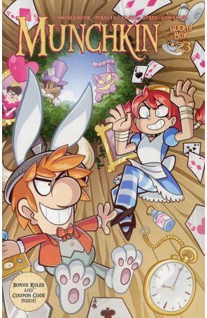 Munchkin 23 published by Boom! with cover art by Scott Maynard