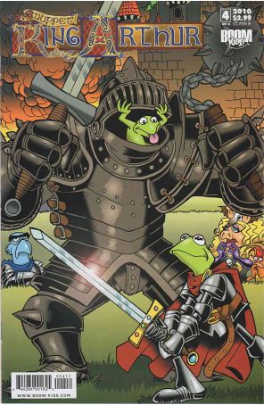 Muppet King Arthur 4B published by Boom! with cover art by James Silvani