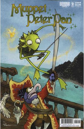 Muppet Peter Pan 2A published by Boom! with cover art by David Petersen
