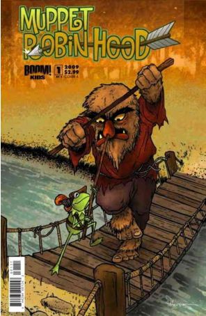 Muppet Robin Hood 1A published by Boom! with cover art by David Petersen