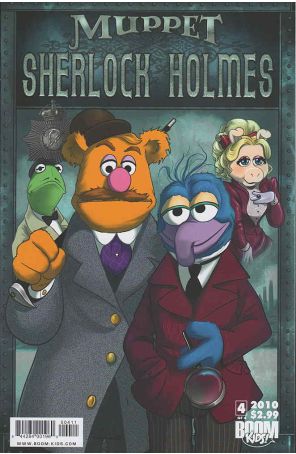Muppet Sherlock Holmes 4 published by Boom! with cover art by Amy Mebberson