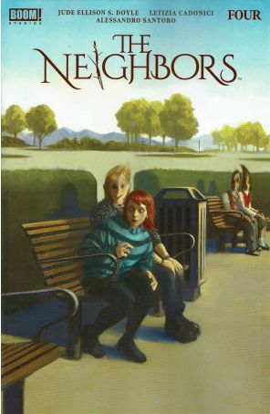 The Neighbors 4A published by Boom! with cover art by Miguel Mercado