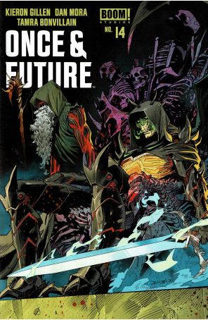 Once And Future 14 published by Boom! with cover art by Dan Mora