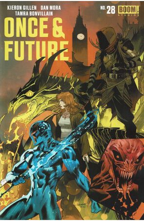 Once And Future 28 published by Boom! with cover art by Dan Mora