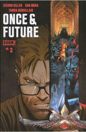 Once And Future 3 published by Boom! with cover art by Dan Mora