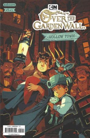 Over The Garden Wall: Hollow Town 5 published by Boom! with cover art by Celia Lowenthal