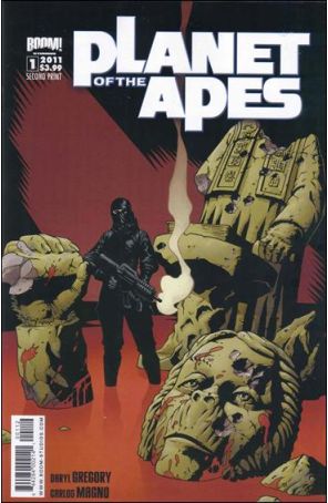 Planet of the Apes (5th Series) 1 (2nd) published by Boom! with cover art by Karl Richardson