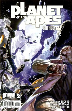 Planet of the Apes: Cataclysm 2A published by Boom! with cover art by Alex Ross