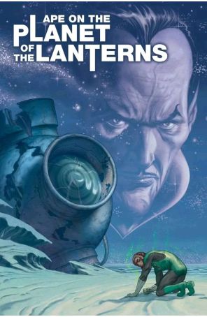 Planet of the Apes/Green Lantern 1G published by Boom! with cover art by Steve Morris