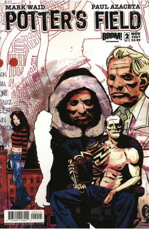 Potter's Field 2 published by Boom! with cover art by Paul Azaceta