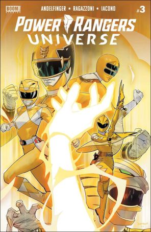 Power Rangers Universe 3 published by Boom! with cover art by Dan Mora