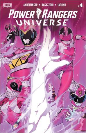 Power Rangers Universe 4 published by Boom! with cover art by Dan Mora
