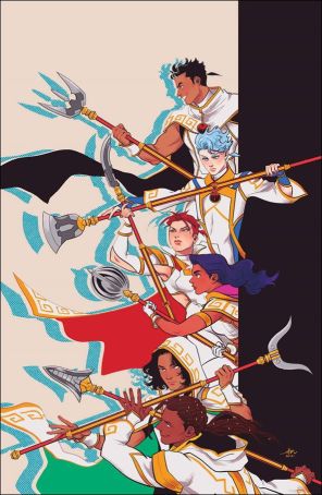 Power Rangers Universe 5F published by Boom! with cover art by Audrey Mok