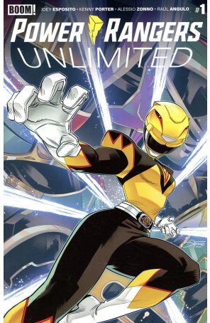 Power Rangers Unlimited 1A published by Boom! with cover art by Alessio Zonno
