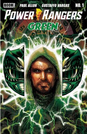 Power Rangers: Green 1A published by Boom! with cover art by Tony Harris