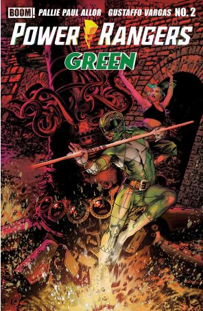 Power Rangers: Green 2A published by Boom! with cover art by Tony Harris