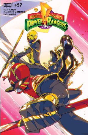 Power Rangers 1B published by Boom! with cover art by Daniele Di Nicuolo