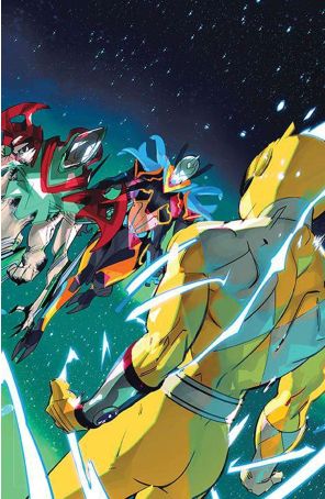 Power Rangers 11D published by Boom! with cover art by Daniele Di Nicuolo