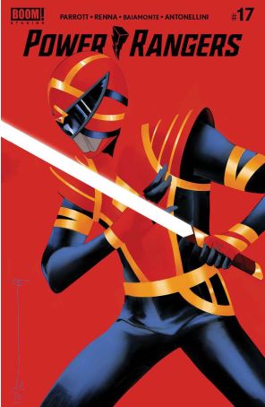 Power Rangers 17F published by Boom! with cover art by Helena Masellis