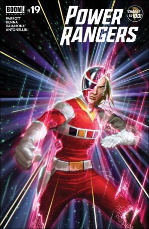 Power Rangers 19A published by Boom! with cover art by Gerald Parel