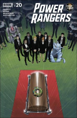 Power Rangers 20A published by Boom! with cover art by Guillaume Martinez