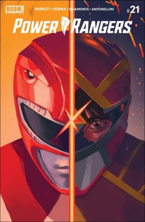 Power Rangers 21F published by Boom! with cover art by Jake Wyatt