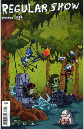 Regular Show 39 published by Boom! with cover art by Jorge Corona