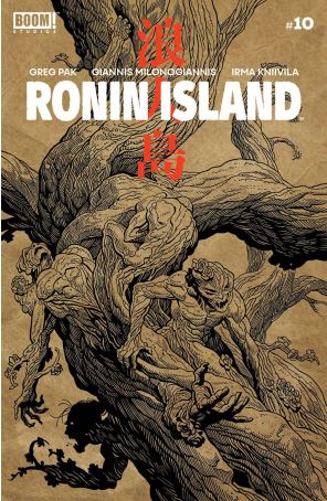 Ronin Island 10A published by Boom! with cover art by Giannis Milonogiannis