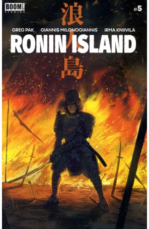 Ronin Island 5 published by Boom! with cover art by Giannis Milonogiannis