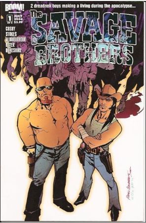The Savage Brothers 1A published by Boom! with cover art by Rafael Albuquerque