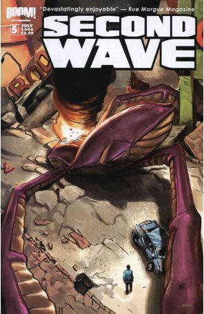 Second Wave 5 published by Boom! with cover art by Sunder Raj