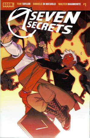 Seven Secrets 1 published by Boom! with cover art by Daniele Di Nicuolo