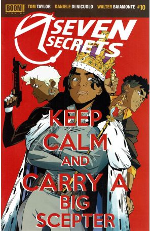 Seven Secrets 10A published by Boom! with cover art by Daniele Di Nicuolo