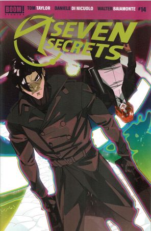 Seven Secrets 14A published by Boom! with cover art by Daniele Di Nicuolo