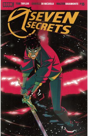 Seven Secrets 15A published by Boom! with cover art by Daniele Di Nicuolo