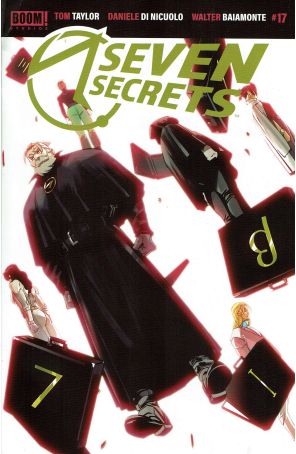 Seven Secrets 17A published by Boom! with cover art by Daniele Di Nicuolo