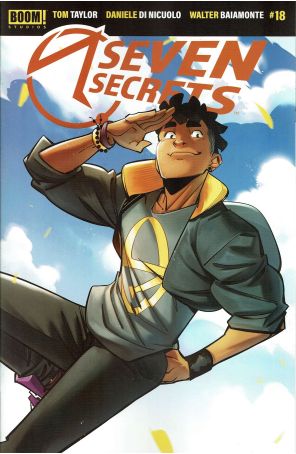 Seven Secrets 18A published by Boom! with cover art by Daniele Di Nicuolo