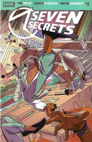Seven Secrets 2 published by Boom! with cover art by Daniele Di Nicuolo