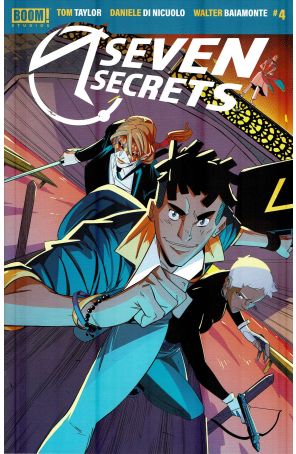 Seven Secrets 4 published by Boom! with cover art by Daniele Di Nicuolo